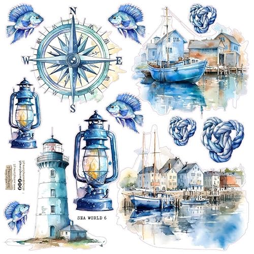 Scrapbooking Papieraufkleber - ScrapLove - Sea World 6 von ScrapLove