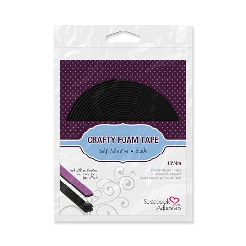 Scrapbook Adhesives Crafty Schaumstoff-Klebeband, 3 l by 3L Schaumband, Schaum, Schwarz, 4M X 10mm Scrapbook Adhesives Crafty Schaumstoff-Klebeband, 3 l by 3L Schaumband, Schaum, Schwarz, 4M X 10mm von Scrapbook Adhesives