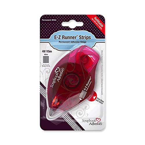 Toga E-Z Runner Strefin nachfüllbarer, 15M x 8mm, Klar von Scrapbook Adhesives