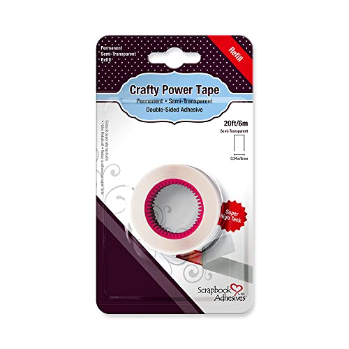 Scrapbook Adhesives Doppelseitiges 3-Liter-Klebeband, 6,8 m by 3L Crafty Power Tape Roll, Schaum, Durchscheinend, 6M x 6mm Scrapbook Adhesives Doppelseitiges 3-Liter-Klebeband, 6,8 m by 3L Crafty Power Tape Roll, Schaum, Durchscheinend, 6M x 6mm von Scrapbook Adhesives