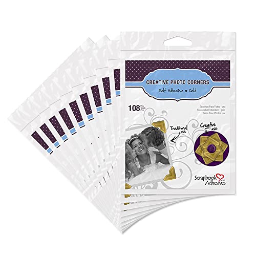 Scrapbook Adhesives by 3L Photo Corners-Classic Style-Permanent Adhesive, Sonstige, Gold, 0.08 x 1.89 x 3.11 cm Scrapbook Adhesives by 3L Photo Corners-Classic Style-Permanent Adhesive, Sonstige, Gold, 0.08 x 1.89 x 3.11 cm von Scrapbook Adhesives