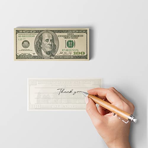 Scratch Cash Block 100 $ Dollar Old Style - 50 Banknoten zum Schreiben, Geld Gutscheine, Gutscheine, Gadget (tatsächliche Größe) von Scratch Lover