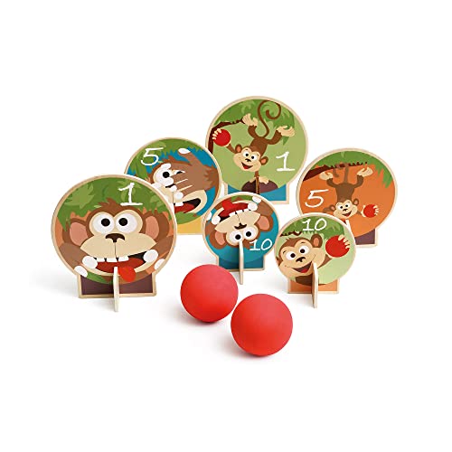 Scratch 276182552 Ballwurfspiel, Motiv: AFFE, lustiges Wurfspiel für Kinder ab 3 Jahren, Holzspielzeug Scratch 276182552 Ballwurfspiel, Motiv: AFFE, lustiges Wurfspiel für Kinder ab 3 Jahren, Holzspielzeug von Scratch Europe
