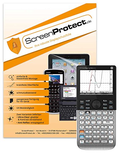 ScreenProtect Displayschutzfolie UltraClear für Hewlett Packard HP-Prime mit Rakel und Microfasertuch von ScreenProtect