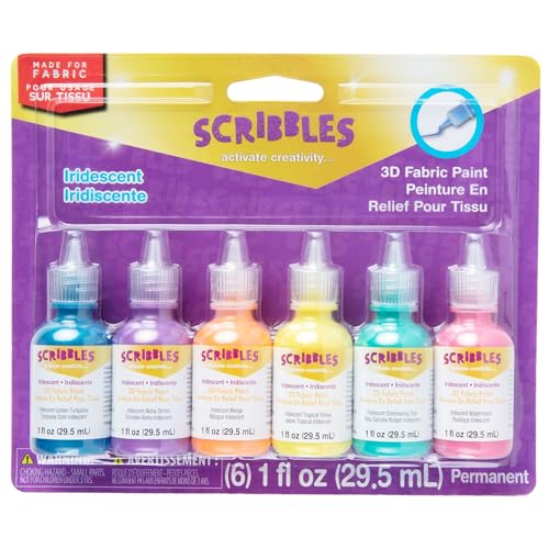 I Love To Create Paint Scribbles 3D Fabric Paints 1 Oz 6 kg-Iridescent I Love To Create Paint Scribbles 3D Fabric Paints 1 Oz 6 kg-Iridescent von Scribbles