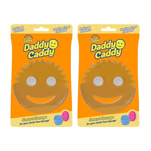 Scrub Daddy Halter für Spüle – Scrub Daddy Caddy Geschirrschwammhalter & Reinigungs-Organizer, schnell trocknendes Küchenzubehör, Badezimmer-Waschbecken-Organizer, Waschzubehör, Schwammhalter unter Scrub Daddy Halter für Spüle – Scrub Daddy Caddy Geschirrschwammhalter & Reinigungs-Organizer, schnell trocknendes Küchenzubehör, Badezimmer-Waschbecken-Organizer, Waschzubehör, Schwammhalter unter von Scrub Daddy