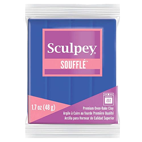 Sculpey Polyform SU 6005 Modelliermasse Sculpey Soufflé, Kornblume, 48 gr, Cornflower von Sculpey