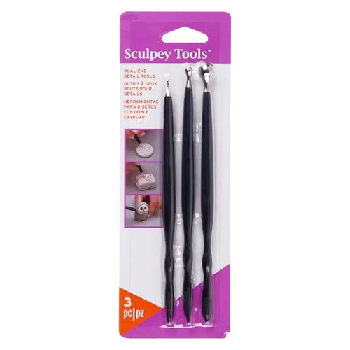 Polyform Sculpey Style und Detail-Werkzeuge, 3 Stück, Schwarz Polyform Sculpey Style und Detail-Werkzeuge, 3 Stück, Schwarz von Sculpey