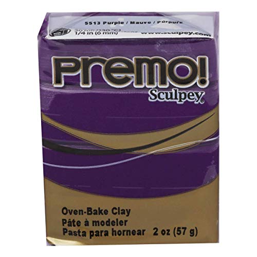 Sculpey Premo ofenhärtende Modelliermasse, violett, Purple von Sculpey