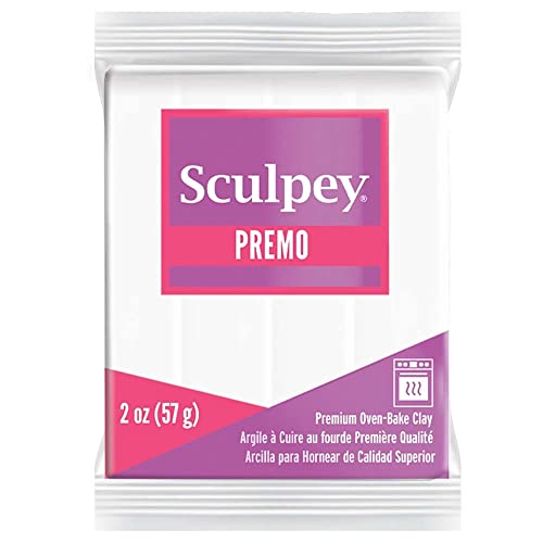 Sculpey Premo ofenhärtende Modelliermasse weiß von Sculpey