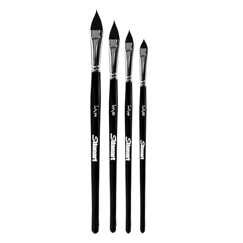 Sdanart Aquarellpinsel mit Katzenzunge, ovale Waschpinsel für Acrylmalerei, ovaler Aquarellpinsel, spitzer, ovaler Pinsel, professionelle Katzenzunge, Pinsel, Künstlerpinsel Sdanart Aquarellpinsel mit Katzenzunge, ovale Waschpinsel für Acrylmalerei, ovaler Aquarellpinsel, spitzer, ovaler Pinsel, professionelle Katzenzunge, Pinsel, Künstlerpinsel von Sdanart