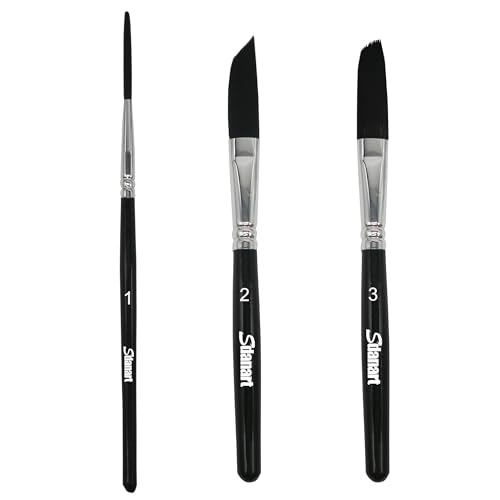 Sdanart Nadelstreifenpinsel, 3 Stück, Hochleistungs-Streifenpinsel, langer Linerpinsel, Script-Linerpinsel, Schwertpinsel, Scroll-Pinsel, professionelle Kunstpinsel von Sdanart