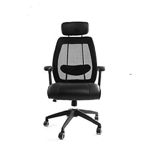 SdaryWare Bürostuhl mit hoher Rückenlehne aus Netzstoff, ergonomischer Chefschreibtischstuhl, drehbar und höhenverstellbar, Freizeit-Liegestuhl aus PU-Leder SdaryWare Bürostuhl mit hoher Rückenlehne aus Netzstoff, ergonomischer Chefschreibtischstuhl, drehbar und höhenverstellbar, Freizeit-Liegestuhl aus PU-Leder von SdaryWare