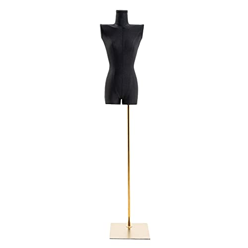 SdaryWare Mannequin Weibliche Schneiderpuppe Mannequin Torso Mannequinständer, Weibliche Schneiderpuppe Höhenverstellbar, Großer Puppenkörper Torso mit von SdaryWare