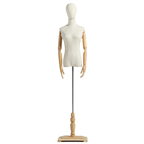 SdaryWare Schaufensterpuppe, weiblicher Schaufensterpuppen-Torso, Schneiderbüste im Ladenbau-Stil, Verstellbarer Puppenkörper, zerlegbar, 2 Größen,Small-C von SdaryWare