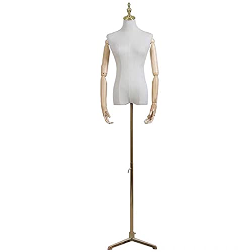 SdaryWare Schaufensterpuppe, weiblicher Schaufensterpuppen-Torso, Verstellbarer Stativständer, Kleidungs-Schneiderpuppe für Schmuck-Display, Puppenkörper, Schneiderpuppen, 2 Größen,Medium-Style 3 von SdaryWare