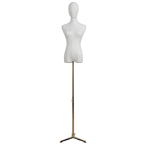 SdaryWare Schaufensterpuppe, weiblicher Schaufensterpuppen-Torso, Verstellbarer Stativständer, Kleidungs-Schneiderpuppe für Schmuck-Display, Puppenkörper, Schneiderpuppen, 2 Größen,Small-Style 2 von SdaryWare