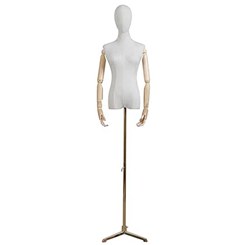 SdaryWare Schaufensterpuppe, weiblicher Schaufensterpuppen-Torso, Verstellbarer Stativständer, Kleidungs-Schneiderpuppe für Schmuck-Display, Puppenkörper, Schneiderpuppen, 2 Größen,Small-Style 4 von SdaryWare