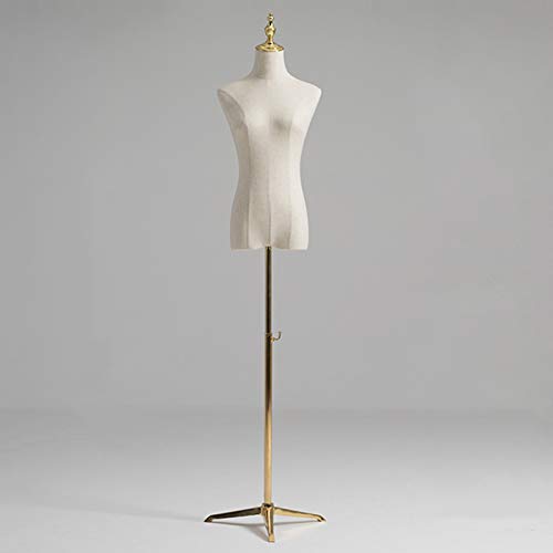 SdaryWare Schaufensterpuppe Schaufensterpuppe Nähkleid Formen & Schaufensterpuppen, weibliche Schaufensterpuppe Körper Torso verstellbare Puppen Kleid für Einzelhandel Kleidung Dis,M-Gold/Triangle von SdaryWare