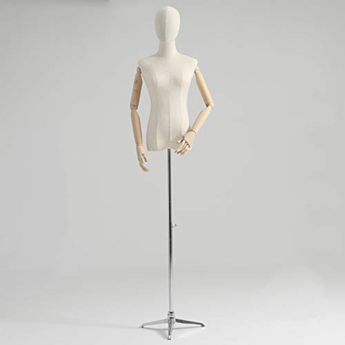SdaryWare Schaufensterpuppe Schaufensterpuppe Nähkleid Formen & Schaufensterpuppen, weibliche Schaufensterpuppe Körper Torso verstellbare Puppen Kleid für Einzelhandel Kleidung Dis,S-Silver/Triangle von SdaryWare