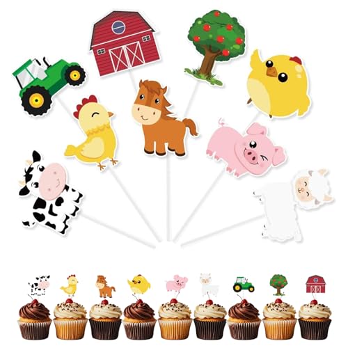 Sdhgerh 36 Stück Bauernhof Thema Tortendeko Niedlich Tiere Torten Kuchen Deko Lustig Cake Cupcake Topper Herzstücksticks für Junge Mädchen Geburtstag Party Sdhgerh 36 Stück Bauernhof Thema Tortendeko Niedlich Tiere Torten Kuchen Deko Lustig Cake Cupcake Topper Herzstücksticks für Junge Mädchen Geburtstag Party von Sdhgerh