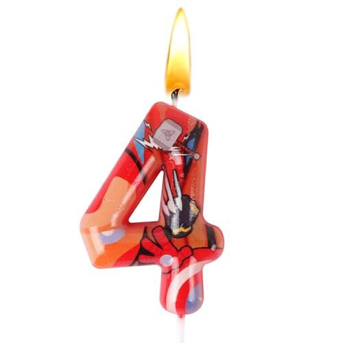 3D Superhel Geburtstagskerze, Superhel Nummer 4 Kerzen, Jungen Kerze, Geburtstags Dekoration, Kuchen Dekoration, Partyzubehör Geburtstags Party, Jubiläum, Kinderfeste, Mottoparty, Hochzeitsfeier 3D Superhel Geburtstagskerze, Superhel Nummer 4 Kerzen, Jungen Kerze, Geburtstags Dekoration, Kuchen Dekoration, Partyzubehör Geburtstags Party, Jubiläum, Kinderfeste, Mottoparty, Hochzeitsfeier von Sdjuifsd
