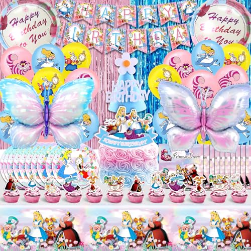 82 Pcs Alic Deko Geburtstag, Alic Deko Party, Alic Helium Ballon, Alic Dekoration Party, Alic Luftballon, Alic Ballon, Alic Kindergeburtstag, Alic Deko Torte, Alic Dekoration, Alic geschirr set 82 Pcs Alic Deko Geburtstag, Alic Deko Party, Alic Helium Ballon, Alic Dekoration Party, Alic Luftballon, Alic Ballon, Alic Kindergeburtstag, Alic Deko Torte, Alic Dekoration, Alic geschirr set von Sdjuifsd