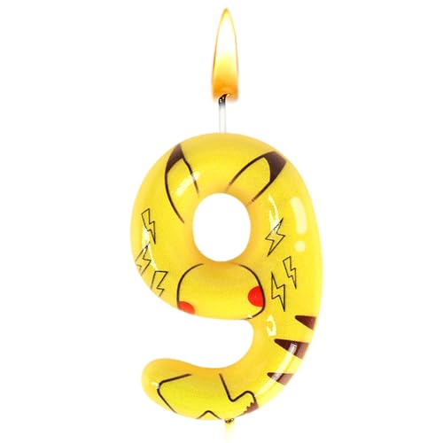 Kerze Nummer 9, Pika Geburtstagsdeko, Deko Geburtstagskerzen, Party Kerzen, Kerzen Geburtstags, Themenkerzen, Kerze Kuchen, Gelbe, Geburtstagsdekoration, Babypartys, Hochzeitsjubiläen Kerze Nummer 9, Pika Geburtstagsdeko, Deko Geburtstagskerzen, Party Kerzen, Kerzen Geburtstags, Themenkerzen, Kerze Kuchen, Gelbe, Geburtstagsdekoration, Babypartys, Hochzeitsjubiläen von Sdjuifsd