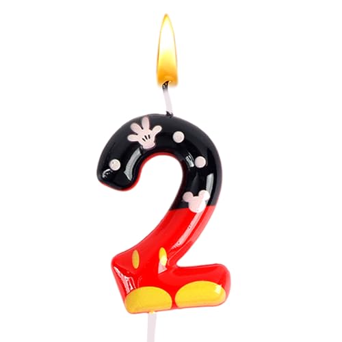 Micke Geburtstags Kerzen, Micke Kerzen Zahlen 2, Kuchen Kerze, Geburtstags Dekoration, Cake Topper, Kuchen Dekoration, Kerzen mit Mustern, Kindergeburtstag, Hochzeitsfeiern, Jubiläen von Sdjuifsd