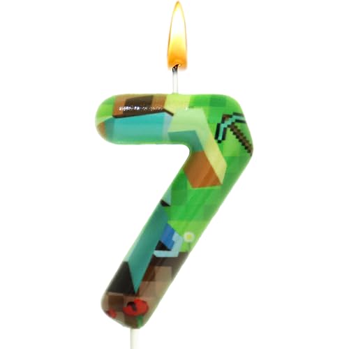 Mine Kerzen Geburtstag, Mine Kerze 7, Geburtstagskerzen Zahlen 7, Themen Kerze, Torten Deko, Kuchen Deko, Geburtstags Dekoration, Jubiläum, Mottoparty, Geburtstagsfeier Mine Kerzen Geburtstag, Mine Kerze 7, Geburtstagskerzen Zahlen 7, Themen Kerze, Torten Deko, Kuchen Deko, Geburtstags Dekoration, Jubiläum, Mottoparty, Geburtstagsfeier von Sdjuifsd