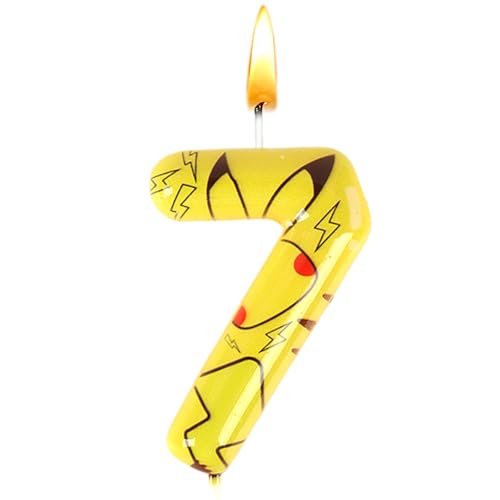 Pika Geburtstagsdeko, Deko Geburtstagskerzen, Kerze Nummer 7, Kerzen Geburtstags, Party Kerzen, Kerze Kuchen, Themenkerzen, Gelbe, Geburtstagsdekoration, Babypartys, Hochzeitsjubiläen Pika Geburtstagsdeko, Deko Geburtstagskerzen, Kerze Nummer 7, Kerzen Geburtstags, Party Kerzen, Kerze Kuchen, Themenkerzen, Gelbe, Geburtstagsdekoration, Babypartys, Hochzeitsjubiläen von Sdjuifsd
