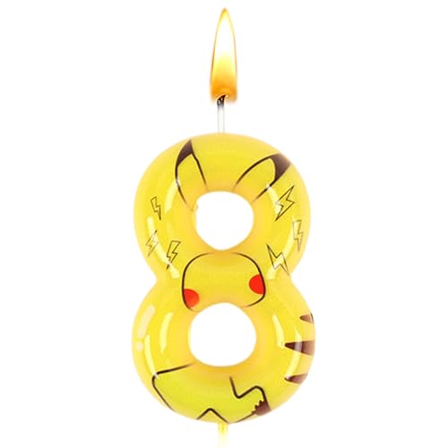 Pika Geburtstagsdeko, Kerze Nummer 8, Deko Geburtstagskerzen, Kerzen Geburtstags, Party Kerzen, Kerze Kuchen, Themen Kerzen, Gelbe, Geburtstagsdekoration, Babypartys, Hochzeitsjubiläen Pika Geburtstagsdeko, Kerze Nummer 8, Deko Geburtstagskerzen, Kerzen Geburtstags, Party Kerzen, Kerze Kuchen, Themen Kerzen, Gelbe, Geburtstagsdekoration, Babypartys, Hochzeitsjubiläen von Sdjuifsd