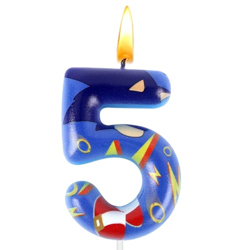 Soni Geburtstag Kerzen, Soni Kerze Nummer 5, Kuchen Dekoration, Kerzen mit Mustern, Party kerzen, Geburtstags Dekoration, Jungen und Mädchen, Jubiläum, Kinder Party, Hochzeitsfeiern von Sdjuifsd