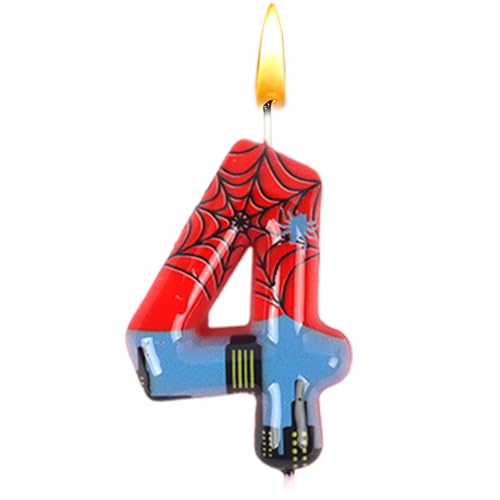 Spider Geburtstagsdeko 4 Jahre, Spider Geburtstagskerzen Zahlen 4, Spider Geburtstag Kerzen, 3D Themenkerzen, Geburtstag Party, Kuchen Dekoration, Jungen Tortendeko, Jubiläum, Babyparty Spider Geburtstagsdeko 4 Jahre, Spider Geburtstagskerzen Zahlen 4, Spider Geburtstag Kerzen, 3D Themenkerzen, Geburtstag Party, Kuchen Dekoration, Jungen Tortendeko, Jubiläum, Babyparty von Sdjuifsd