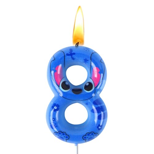 Stitc Geburtstag Kerze 8, stitc geburtstagskerze, Themen kerzen, Kuchen Dekoration, Gemusterte Kerzen, Geburtstags Dekoration, Jungen und Mädchen, Geburtstagsfeier, Jubiläum, Hochzeitsfeiern von Sdjuifsd
