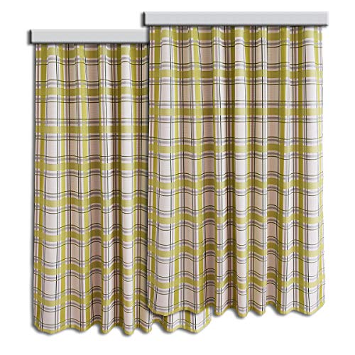 Dekoschal-Set Hetty hochwertiger Webstoff Grün-weiß kariert | Set 2 Stück Landhaus-Vorhang mit Reihband | Deko-Garnitur für Küche, Esszimmer, Gästezimmer, Ferienhaus Höhe x Breite 125 x 130 cm Dekoschal-Set Hetty hochwertiger Webstoff Grün-weiß kariert | Set 2 Stück Landhaus-Vorhang mit Reihband | Deko-Garnitur für Küche, Esszimmer, Gästezimmer, Ferienhaus Höhe x Breite 125 x 130 cm von SeGaTeX home fashion