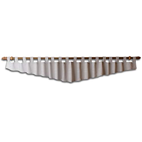 Querbehang Hetty grau unifarben | Deko-Behang aus hochwertigem Webstoff mit Schlaufen | gepflegt-rustikaler Landhaus-Stil für Küche, Esszimmer, Gästewohnung, Kaminzimmer H x B 40 x 300 cm Querbehang Hetty grau unifarben | Deko-Behang aus hochwertigem Webstoff mit Schlaufen | gepflegt-rustikaler Landhaus-Stil für Küche, Esszimmer, Gästewohnung, Kaminzimmer H x B 40 x 300 cm von SeGaTeX home fashion