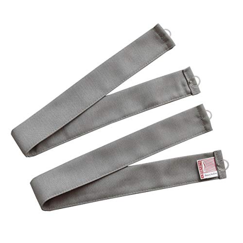 1 Paar Klassische Raffhalter Hetty Grau | 2-er Set Raffbänder/Rückhaltebänder für Gardinen in gemütlich-rustikalem Landhaus-Stil | hochwertiger Webstoff, langlebig, pflegeleicht von SeGaTeX home fashion