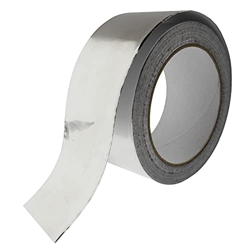 SeKi Selbstklebendes Aluminium Klebeband 50mm * 25 Meter Alu Reperaturband, hitzebeständig zum Reparieren, Isolieren, Abdichten oder als Dampfsperre von SeKi