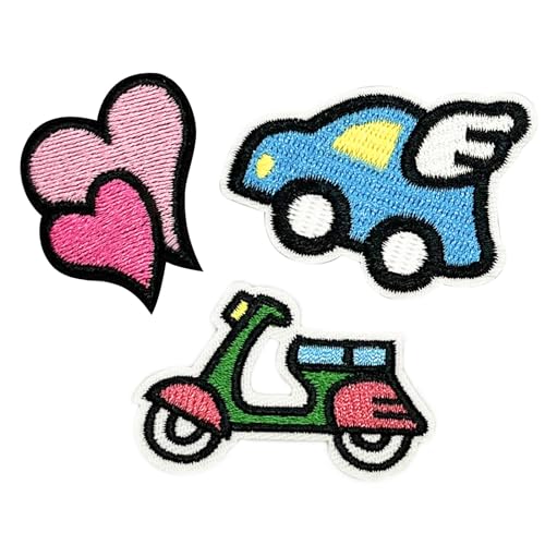 3 Aufnäher zum Aufbügeln und Aufnähen auf Kleidung, Hut, Tasche, Jeans, für Kinder und Erwachsene. 3 Aufnäher zum Aufbügeln und Aufnähen auf Kleidung, Hut, Tasche, Jeans, für Kinder und Erwachsene. von SeYou