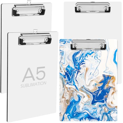 Seajan Klemmbrett für Sublimationsdruck, blanko, Standard-A5, Briefgröße, Klemmbrett mit niedrigem Profil-Clip, Thermo-Transfer, Büro, für Krankenschwestern, Studenten, Lehrer, Anwälte, Mitarbeiter, 4 Seajan Klemmbrett für Sublimationsdruck, blanko, Standard-A5, Briefgröße, Klemmbrett mit niedrigem Profil-Clip, Thermo-Transfer, Büro, für Krankenschwestern, Studenten, Lehrer, Anwälte, Mitarbeiter, 4 von Seajan