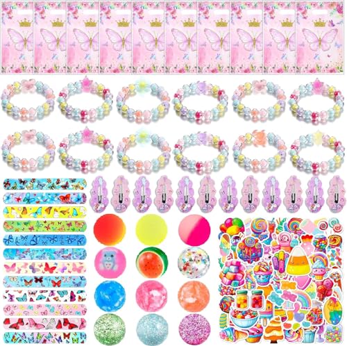 Seamart 108 Stück Einhorn Party Mitgebsel Kindergeburtstag, Libellen Party Gastgeschenke Kinder, Give Aways Kindergeburtstag Mädchen mit Haarspangen Schnapparmband Geschenktüte Flummi Aufkleber Seamart 108 Stück Einhorn Party Mitgebsel Kindergeburtstag, Libellen Party Gastgeschenke Kinder, Give Aways Kindergeburtstag Mädchen mit Haarspangen Schnapparmband Geschenktüte Flummi Aufkleber von Seamart