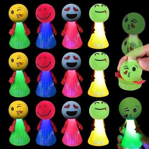 Seasboes 12 Stück Feder Leucht Springendes Spielzeug, LED Jumping Spielzeug, Spring Launchers Toys, Hüpfende Partygeschenke für Kinder, Glow in The Dark, Kindergeburtstag Gastgeschenke Seasboes 12 Stück Feder Leucht Springendes Spielzeug, LED Jumping Spielzeug, Spring Launchers Toys, Hüpfende Partygeschenke für Kinder, Glow in The Dark, Kindergeburtstag Gastgeschenke von Seasboes
