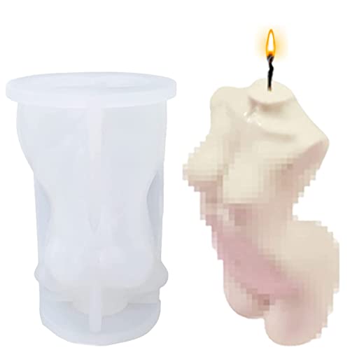 Silikon Kerzenform, Körper Art Kerzenform, Handgemachtes Kerzenherstellung Set, 3D DIY Silikonform Kerzen Gießen Formen, Aroma Gips Herstellung Werkzeuge, Antihaft, Leicht zu trennen von Seasboes