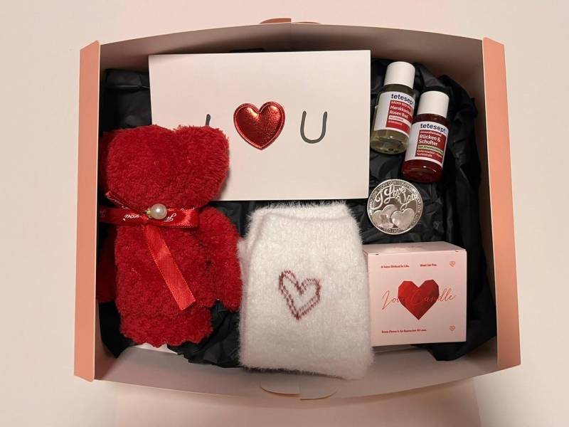 Geschenk-Set Für Frauen, Wohlfühlset " I Love You ", Ob Als Mitbringsel, Zum Geburtstag Oder Auch Muttertag von SeasonbyPetra