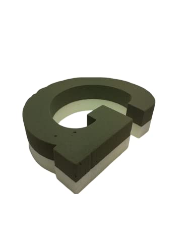 Seat Flor Steckschaum in Buchstabenform, A-Z (Höhe 25 cm) Steckschaum für Blumenschmuck (Buchstabe G) von Seat Flor