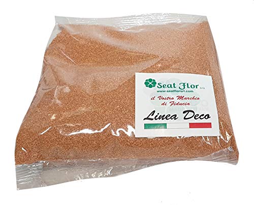 Seat Flor SRL® Farbsand, Sand zur Dekoration von Vasen, 0,5 mm, Beutel à 1 kg (25 Farben erhältlich) (Erde) von Seat Flor