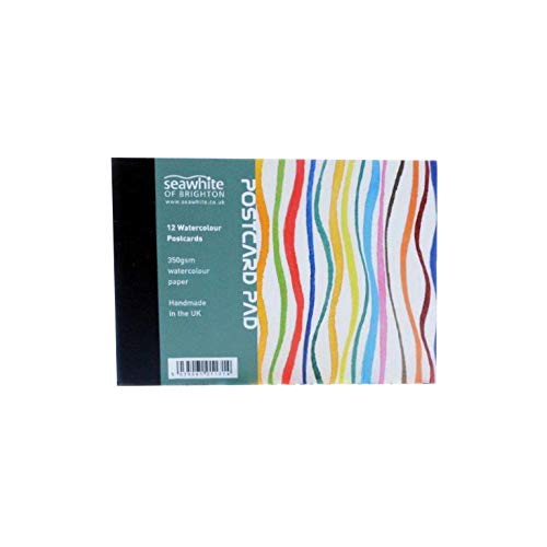 Seawhite Aquarell-Postkartenblock, 350 g/m², A6, 10,5 x 14,8 cm von Seawhite Of Brighton