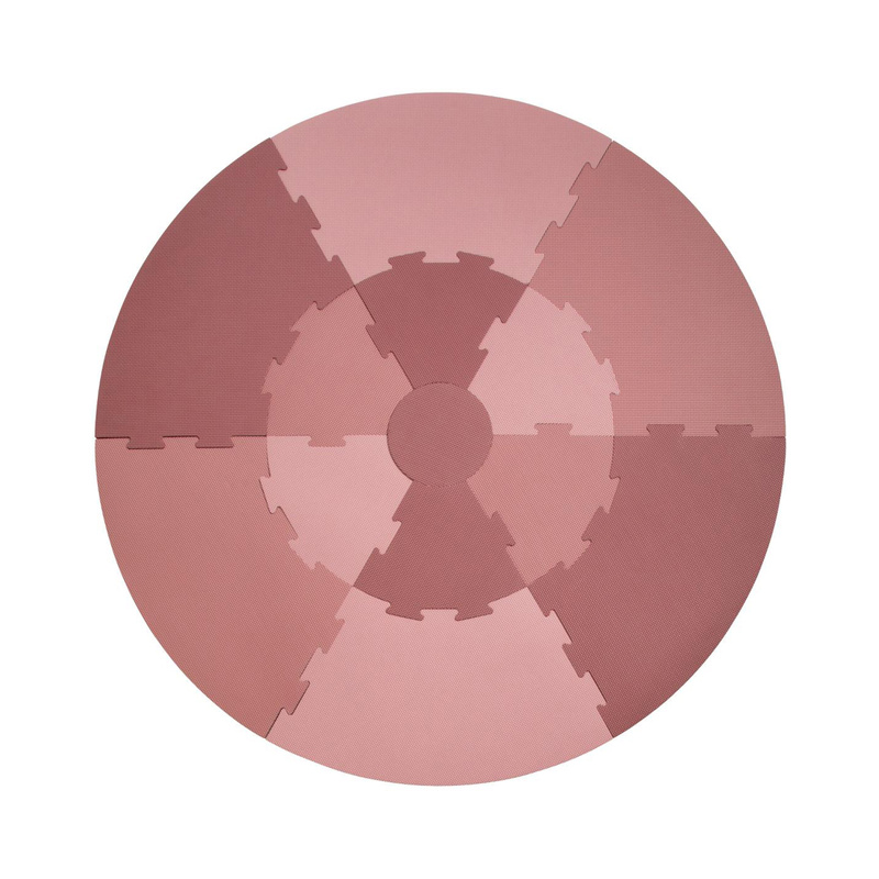 Spielmatte Round Puzzle (122X122) 13-Teilig In Blossom Pink von Sebra