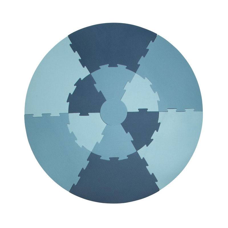 Spielmatte Round Puzzle (122X122) 13-Teilig In Powder Blue von Sebra